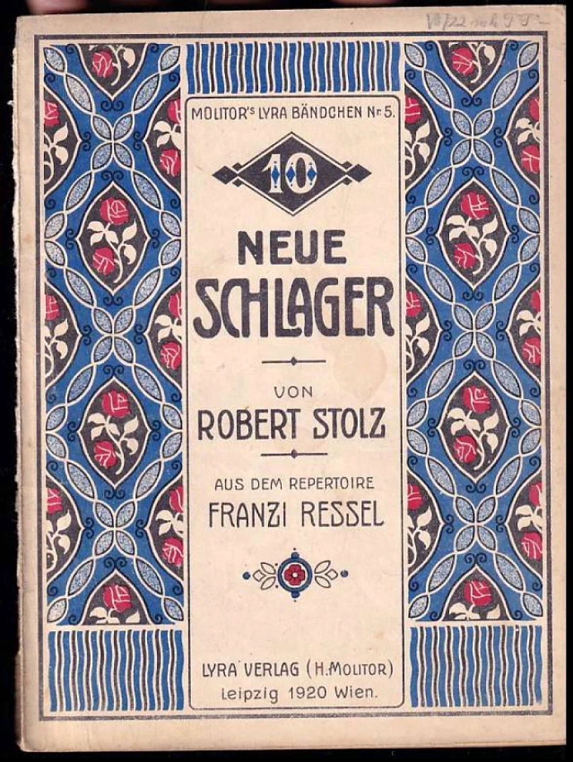 Levně 10 Chansons aus dem Repertoire Franzi Ressel (Ressel Franzi, 1920)