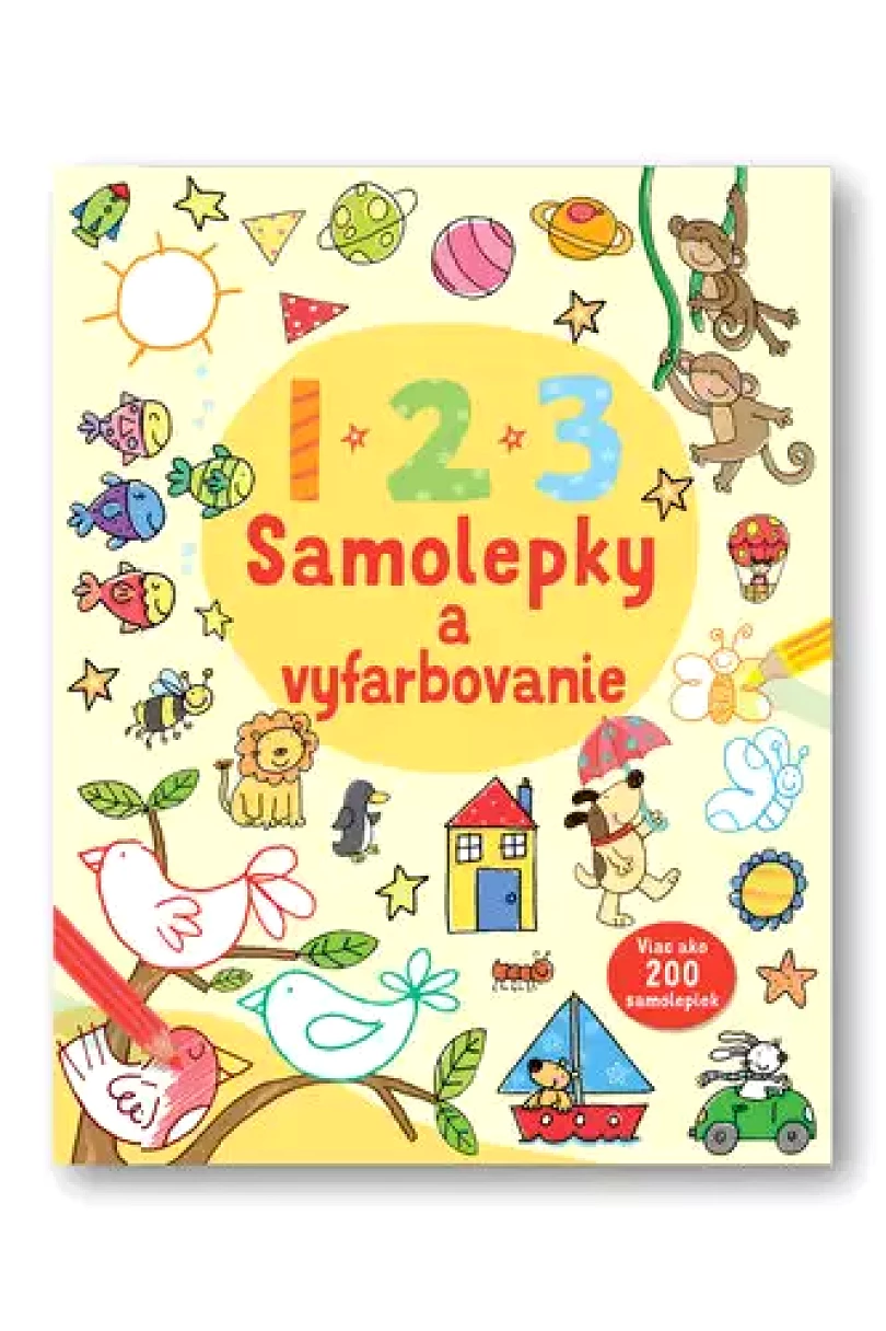 Levně 123 Samolepky a vyfarbovanie (, 2023)