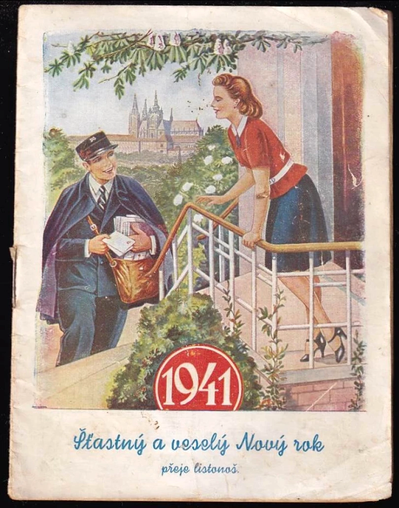 Šťastný a veselý Nový rok 1941 přeje listonoš (, 1940)