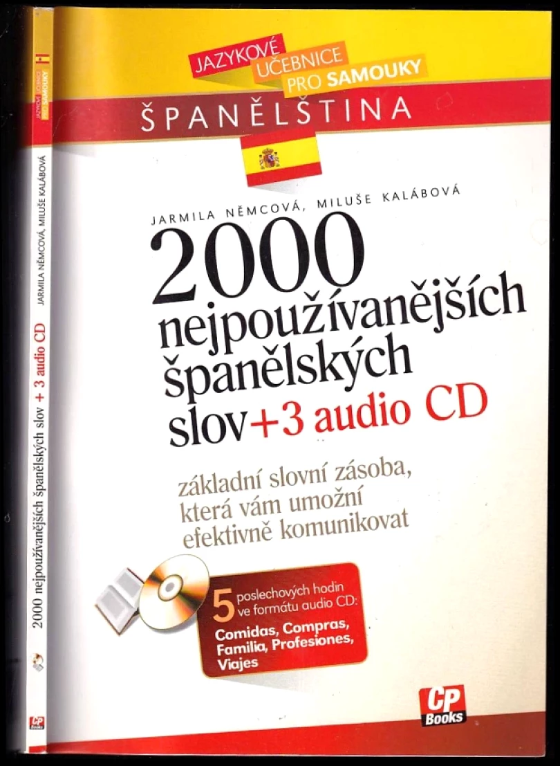 2000 španělských slov + 3 CD (Jarmila Němcová, 2005)