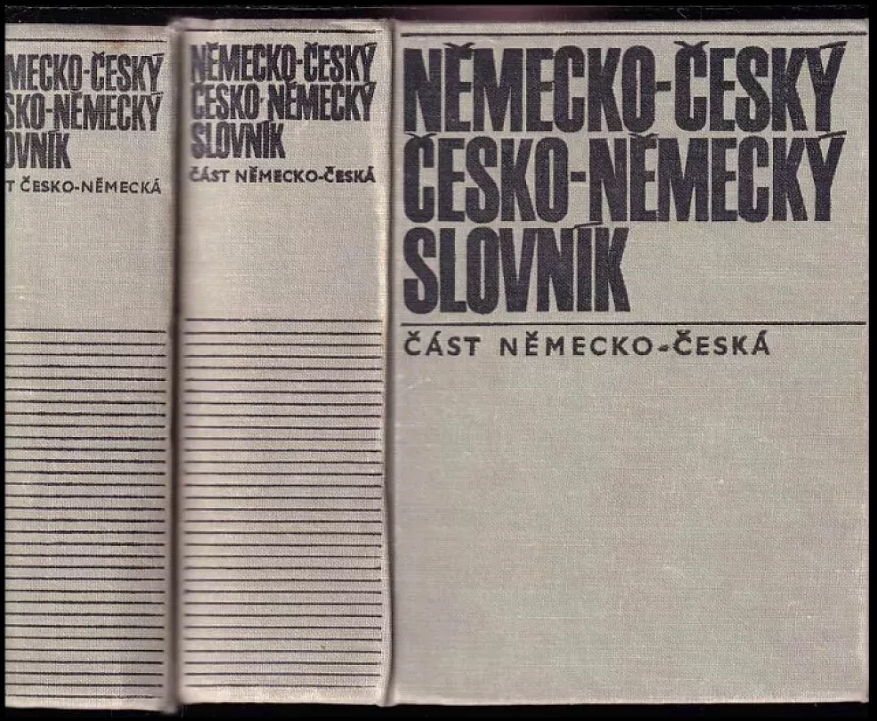 2X KOMPLET František Widimský 2X Německo-český a česko-německý slovník: část německo-česká a část česko-německá (František Widimský, 1982)...