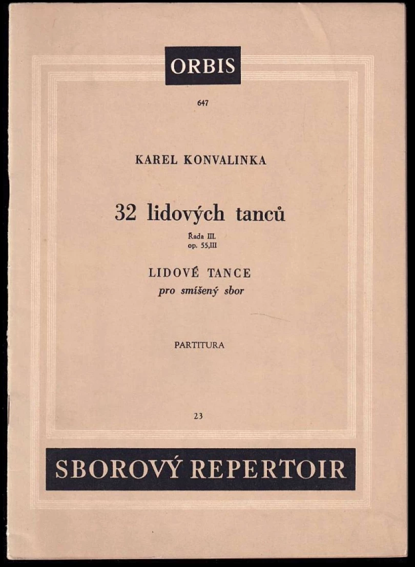 Levně 32 lidových tanců (Karel Konvalinka, 1951)