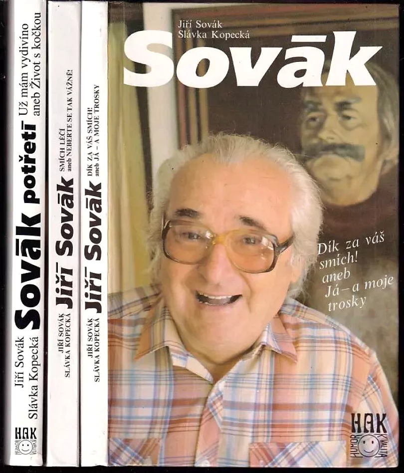 Levně 3X Jiří Sovák KOMPLET : Sovák + Sovák podruhé + Sovák potřetí (Slávka Kopecká, 1992)
