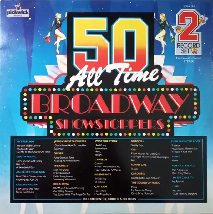 Levně 50 All Time Broadway Showstoppers (2xLP) (Various, 1977)
