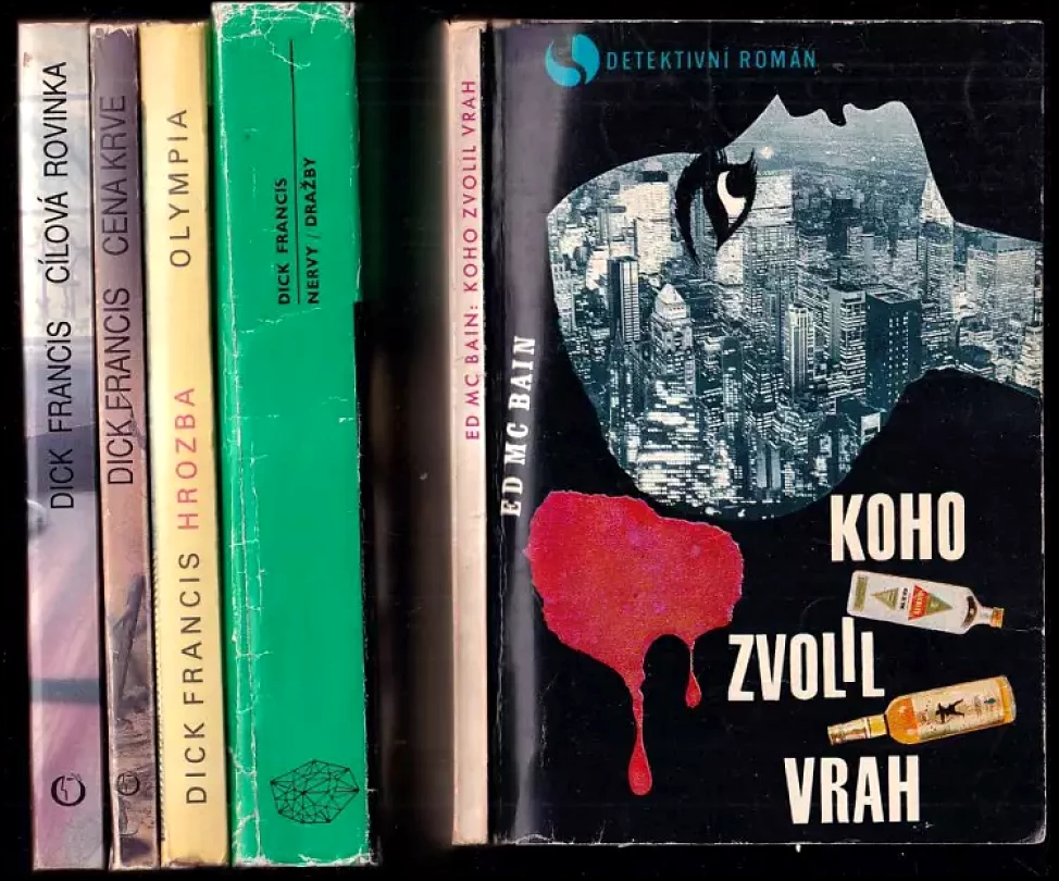 Levně 5x ED MCBAIN - Koho zvolil vrah + Nervy / Dražby + Hrozba + Cena krve + Cílová rovinka (Ed McBain, 1969)