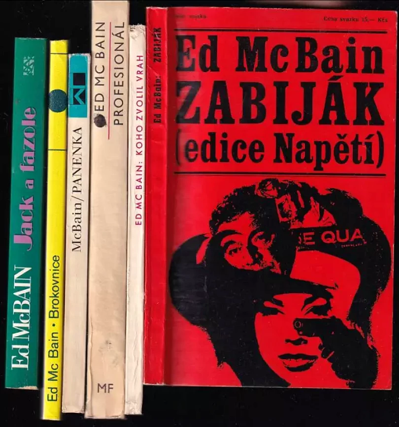 Levně 6x ED MCBAIN - Zabiják + Koho zvolil vrah + Profesionál + Panenka + Brokovnice + Jack a fazole (Ed McBain, 1969)
