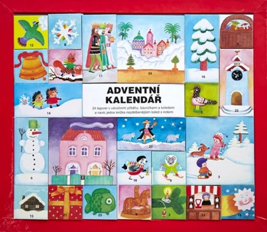 Adventní kalendář - 24 leporel s vánočními příběhy (Pecháčková Ivana, 2023)
