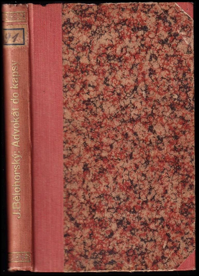 Advokát do kapsy (Jan Bělohorský, 1937)