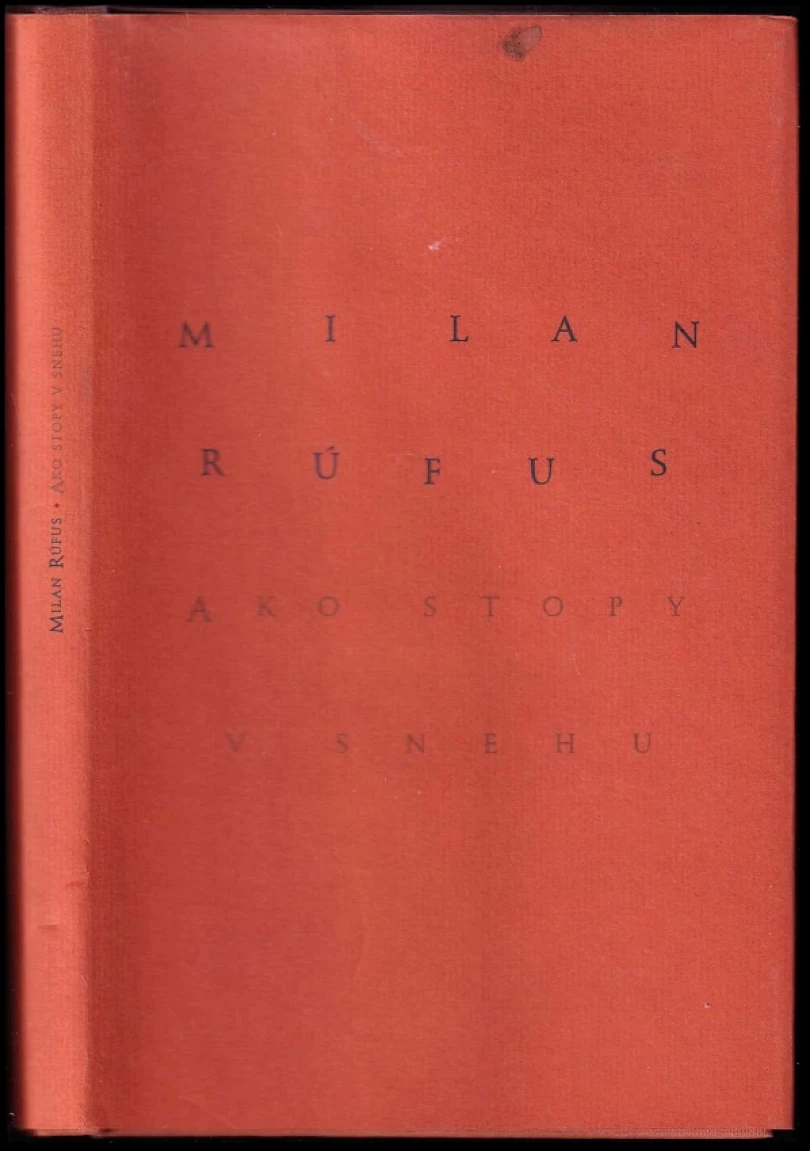 Levně Ako stopy v snehu (Milan Rúfus, 2009)