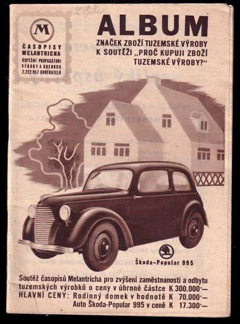 Album - značek zboží tuzemské výroby k soutěži "Proč kupuji zboží tuzemské výroby?" (, 1939)