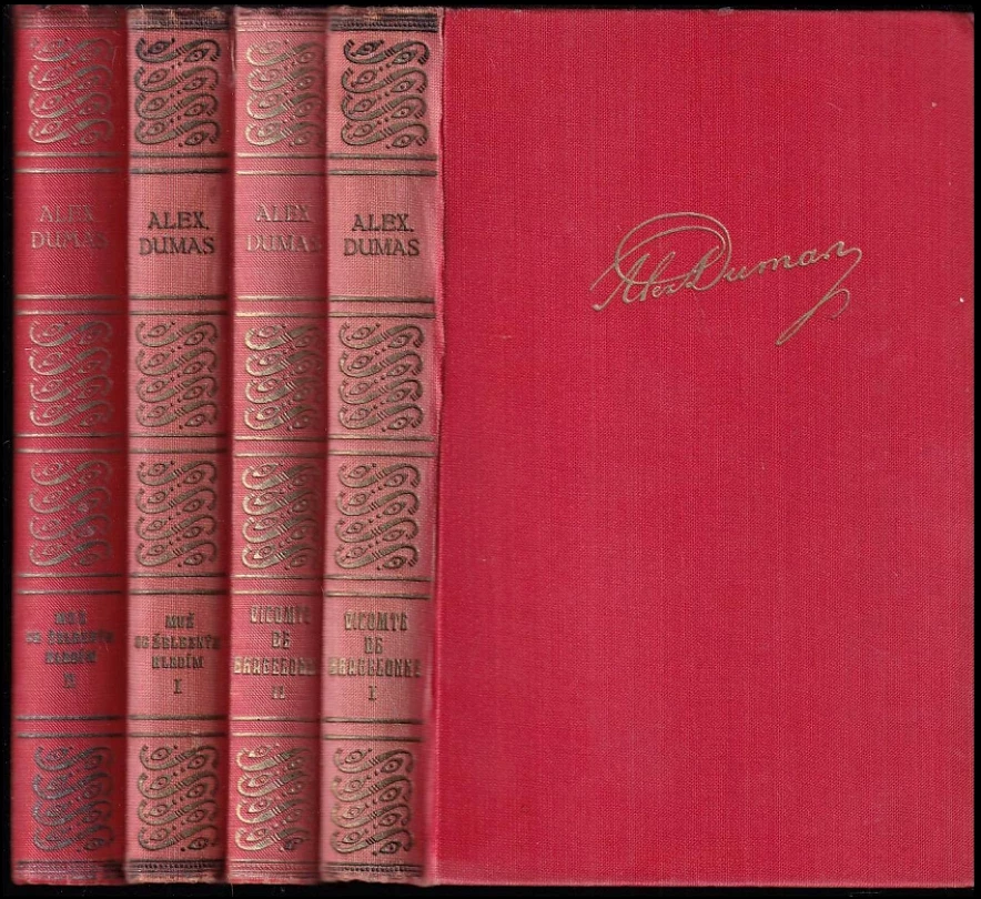 Levně Alexandre Dumas: Vicomte de Bragelonne I - II + Muž se železným hledím III - IV (Alexandre Dumas, 1927)