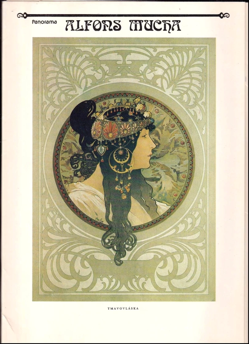 Levně Alfons Mucha - tmavovláska (Alfons Mucha, 1981)