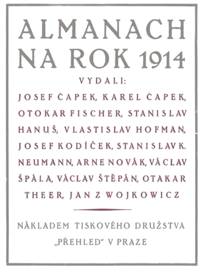 Almanach na rok 1914 (Karel Čapek, 2014)