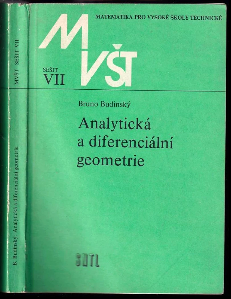 Analytická a diferenciální geometrie (Bruno Budinský, 1983)