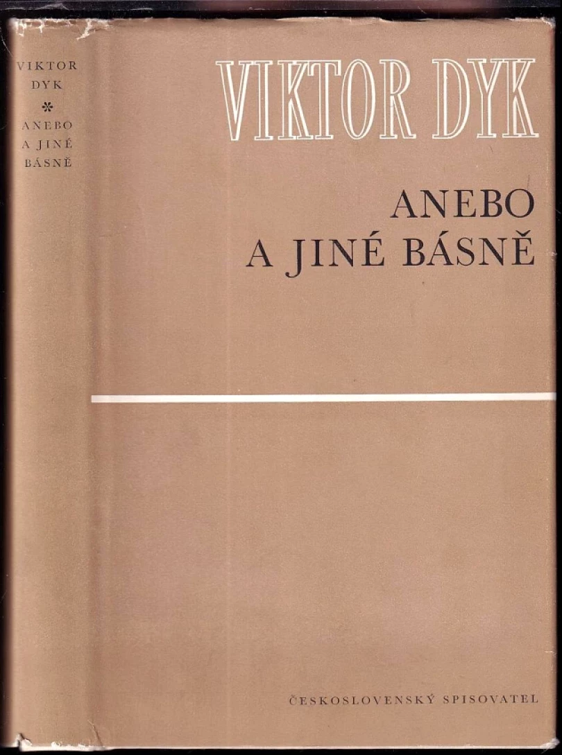 Levně Anebo a jiné básně (Viktor Dyk, 1980)