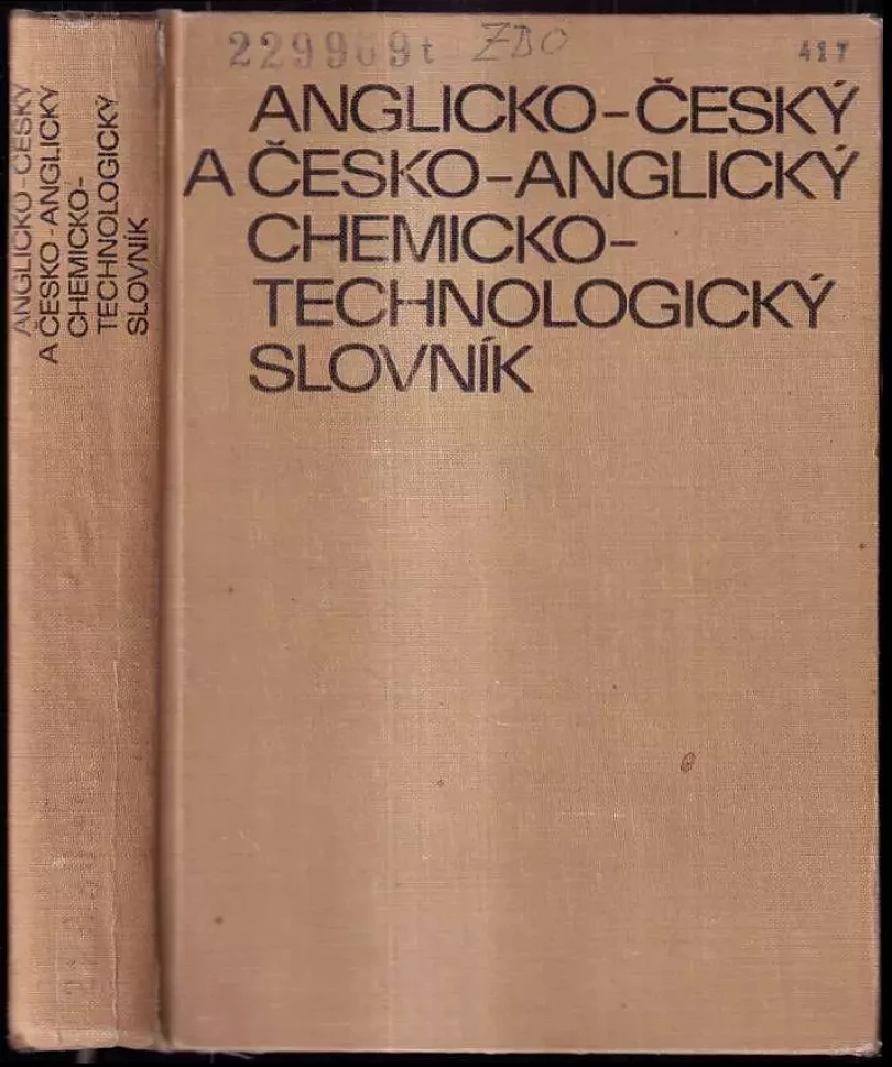 Anglicko-český a česko-anglický chemicko-technologický slovník (, 1967)