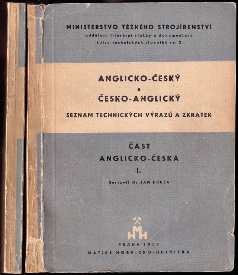 Anglicko-český a česko-anglický seznam technických výrazů a zkratek : Díl 1-2 (Jan Hrůša, 1957)
