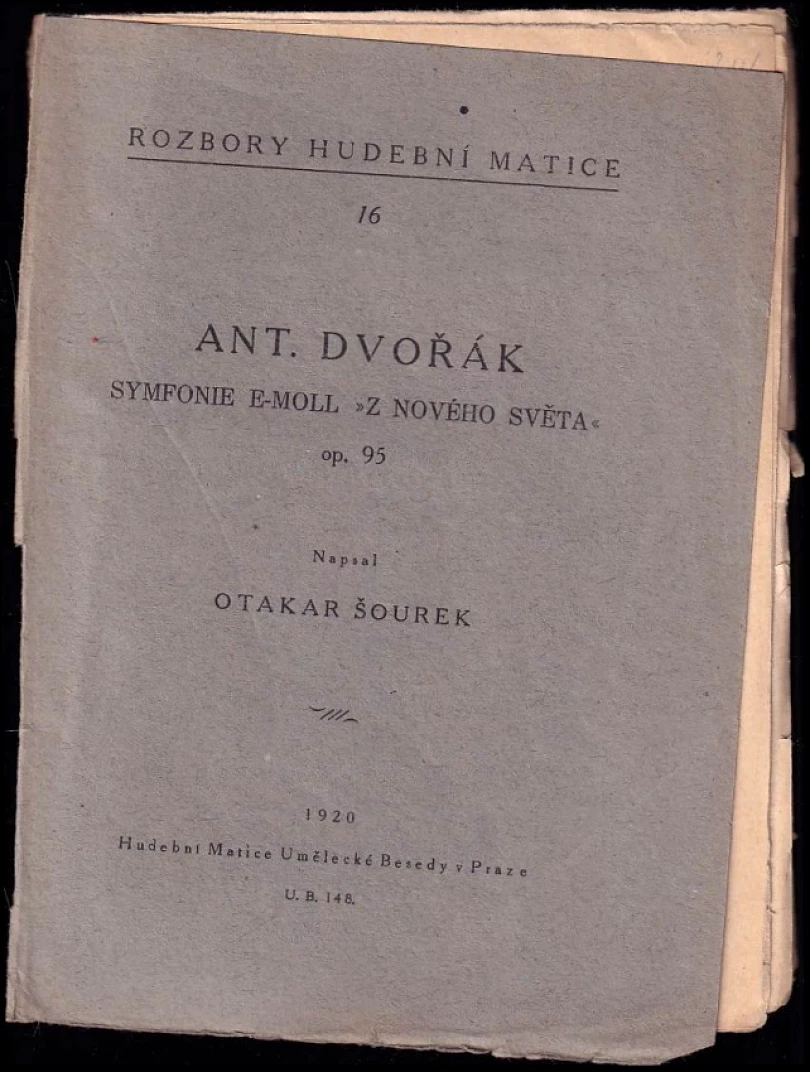 Levně Ant. Dvořák, Symfonie D-moll Op. 95 (Antonín Dvořák, 1920)