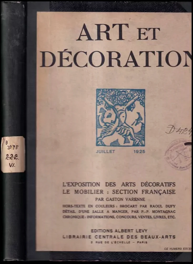 Levně Art et décoration Julliet-Décembre 1925 (Albert Lévy, 1925)