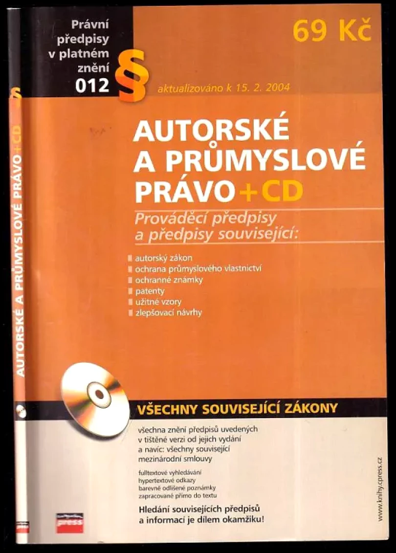 Levně Autorské a průmyslové právo (, 2004)