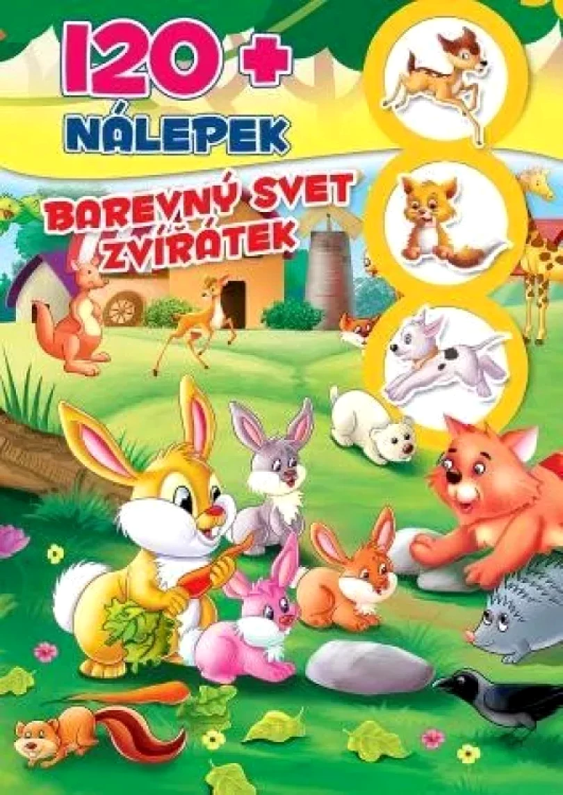 Levně Barevný svět zvířátek 120+ nálepek (, 2023)