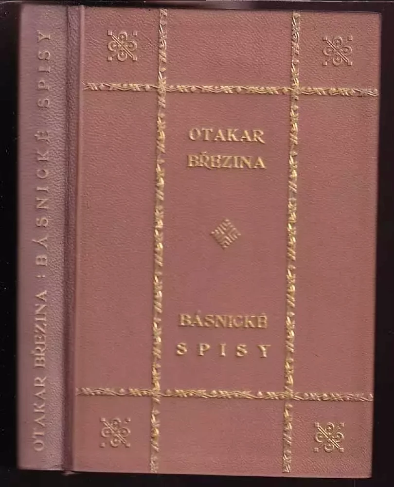 Básnické spisy - Tajemné dálky - Svítání na západě - Větry od pólů - Stavitelé chrámů - Ruce - NEČÍSLOVANÝ VÝTISK (Otokar Březina, 1916)...