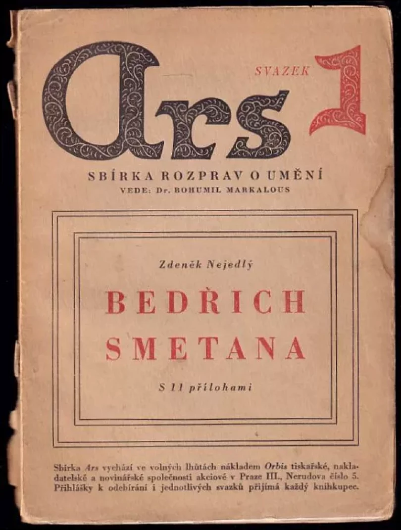 Levně Bedřich Smetana (Zdeněk Nejedlý, 1924)