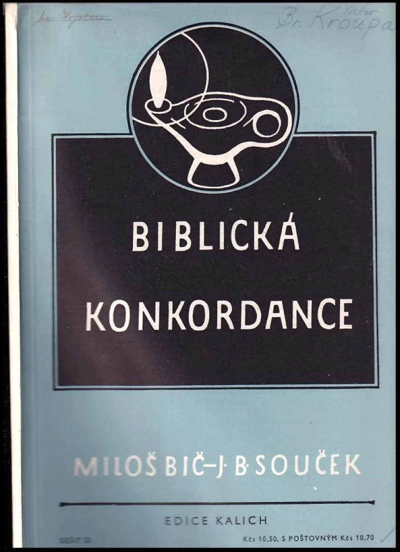 Biblická konkordance (Miloš Bič, 1963)