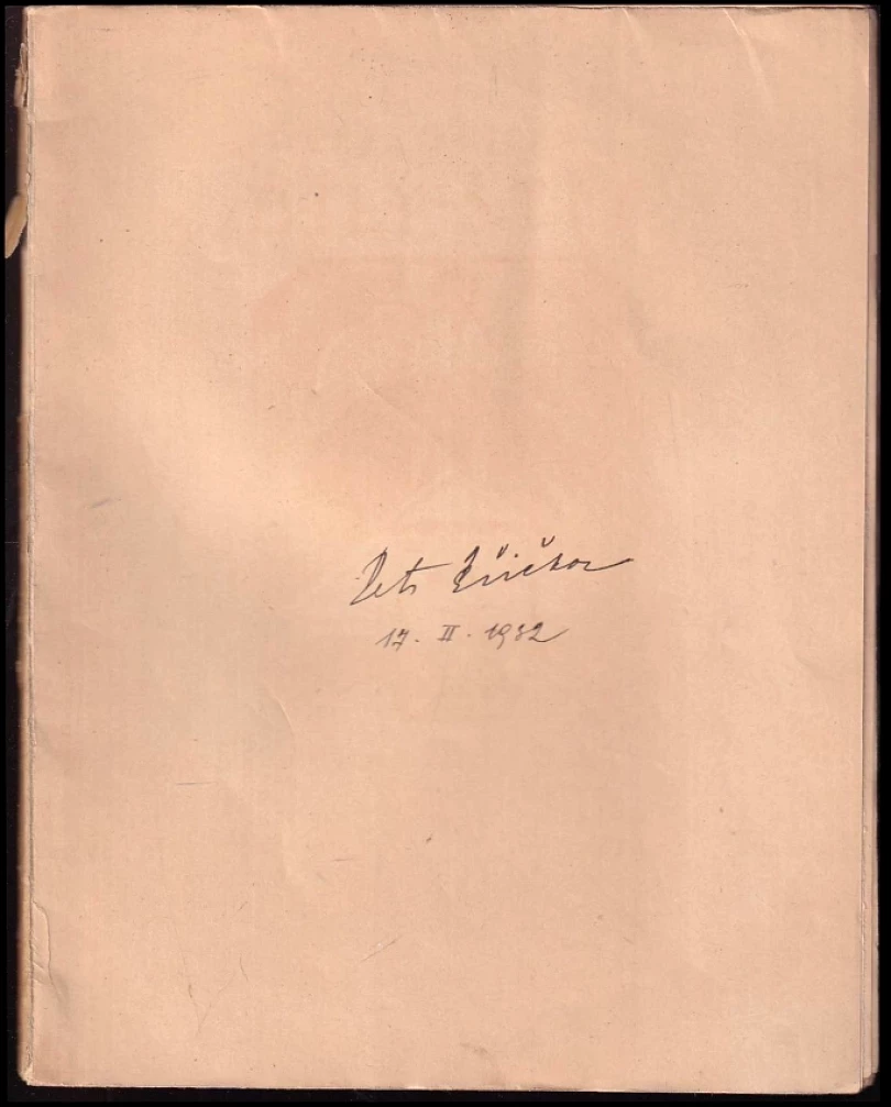 Bílý štít - PODPIS PETR KŘIČKA (Petr Křička, 1919)