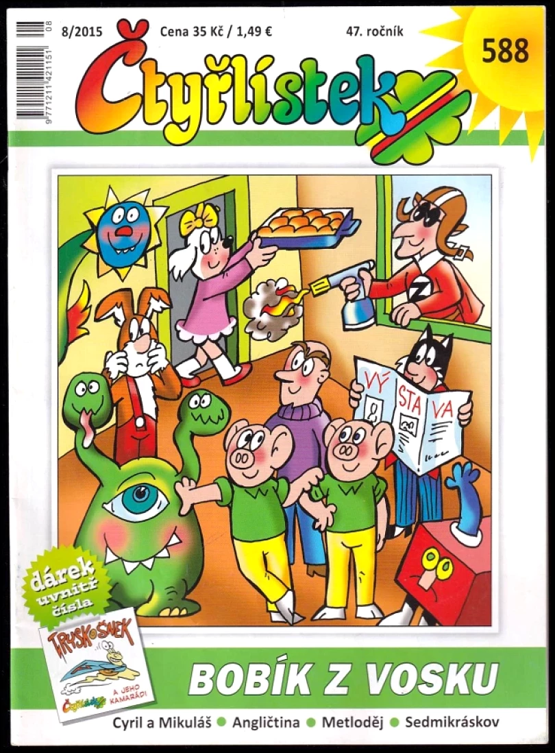 Bobík z vosku, Čtyřlístek 592 (Stanislav Havelka, 2015)