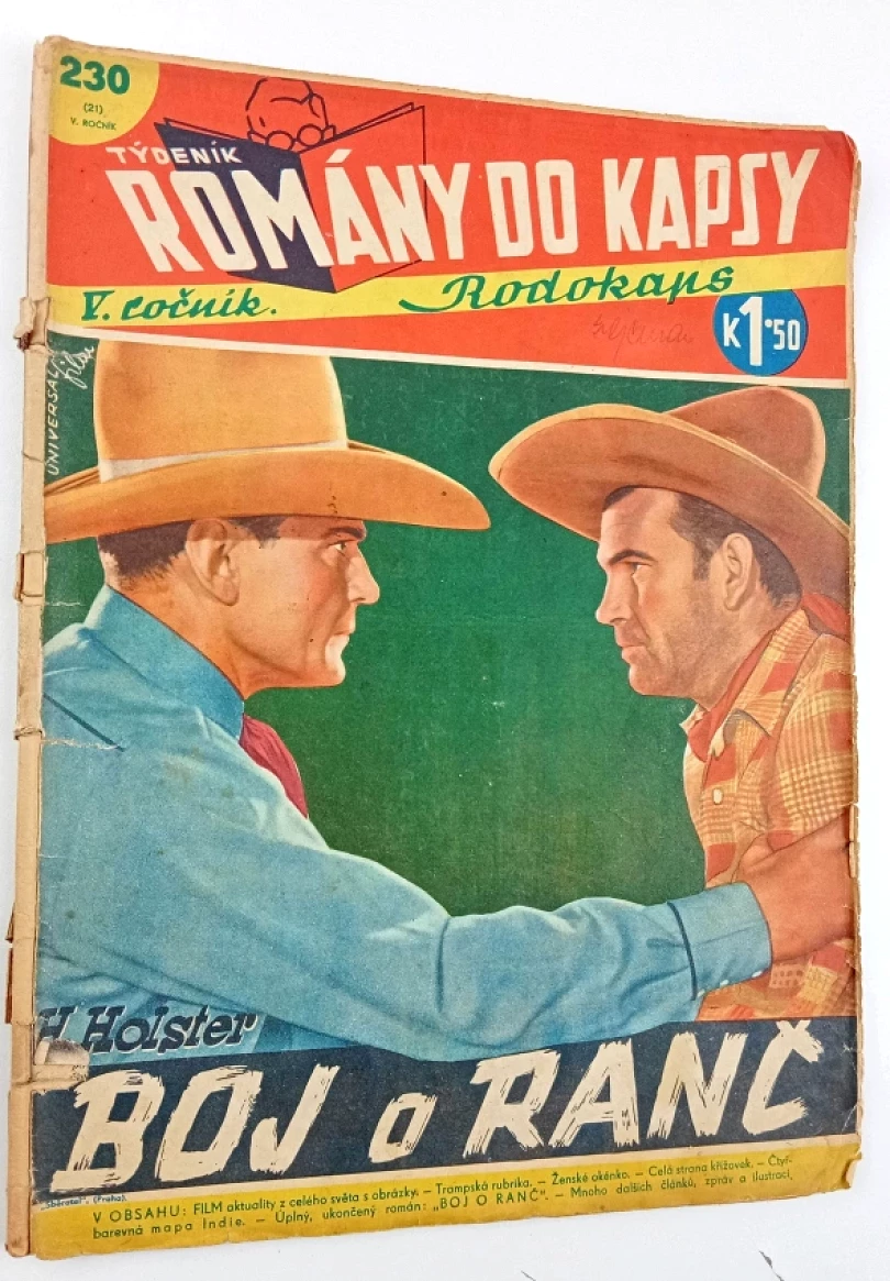 Boj o ranč - Romány do kapsy - Rodokaps 230 (21) - ročník V. (H. Holster, 1939)