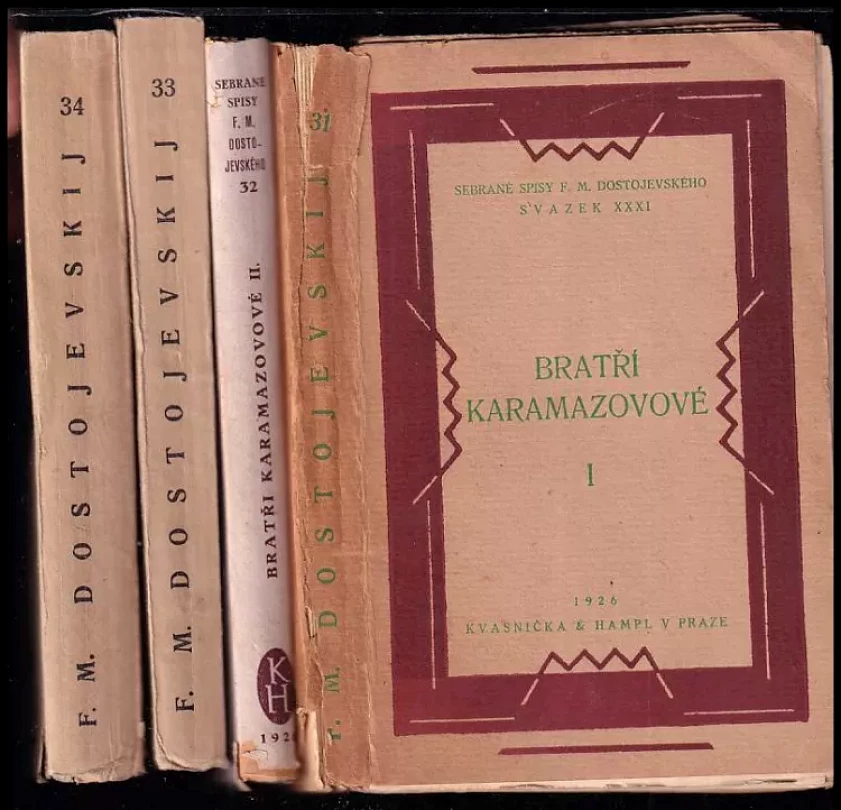 Levně Bratři Karamazovové - Bratři Karamazovi : Díl 1-4 (Fedor Michajlovič Dostojevskij, 1926)