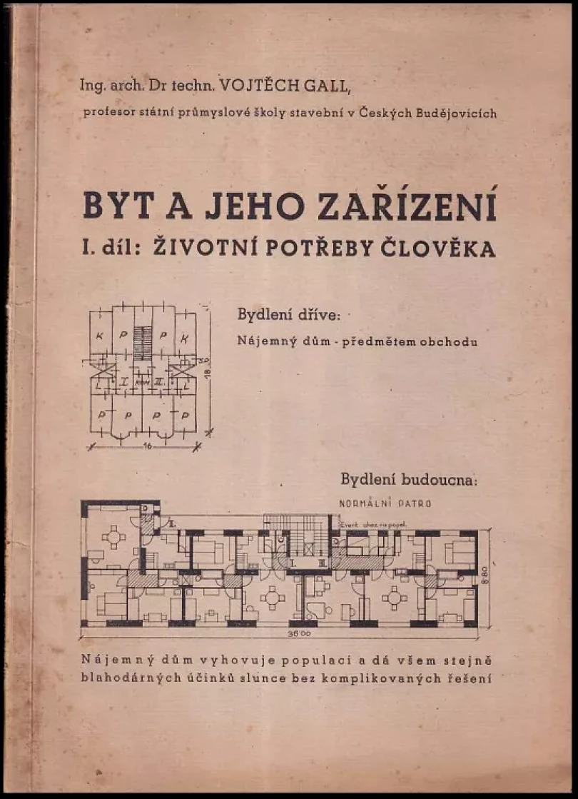 Levně Byt a jeho zařízení (Vojtěch Gall, 1947)