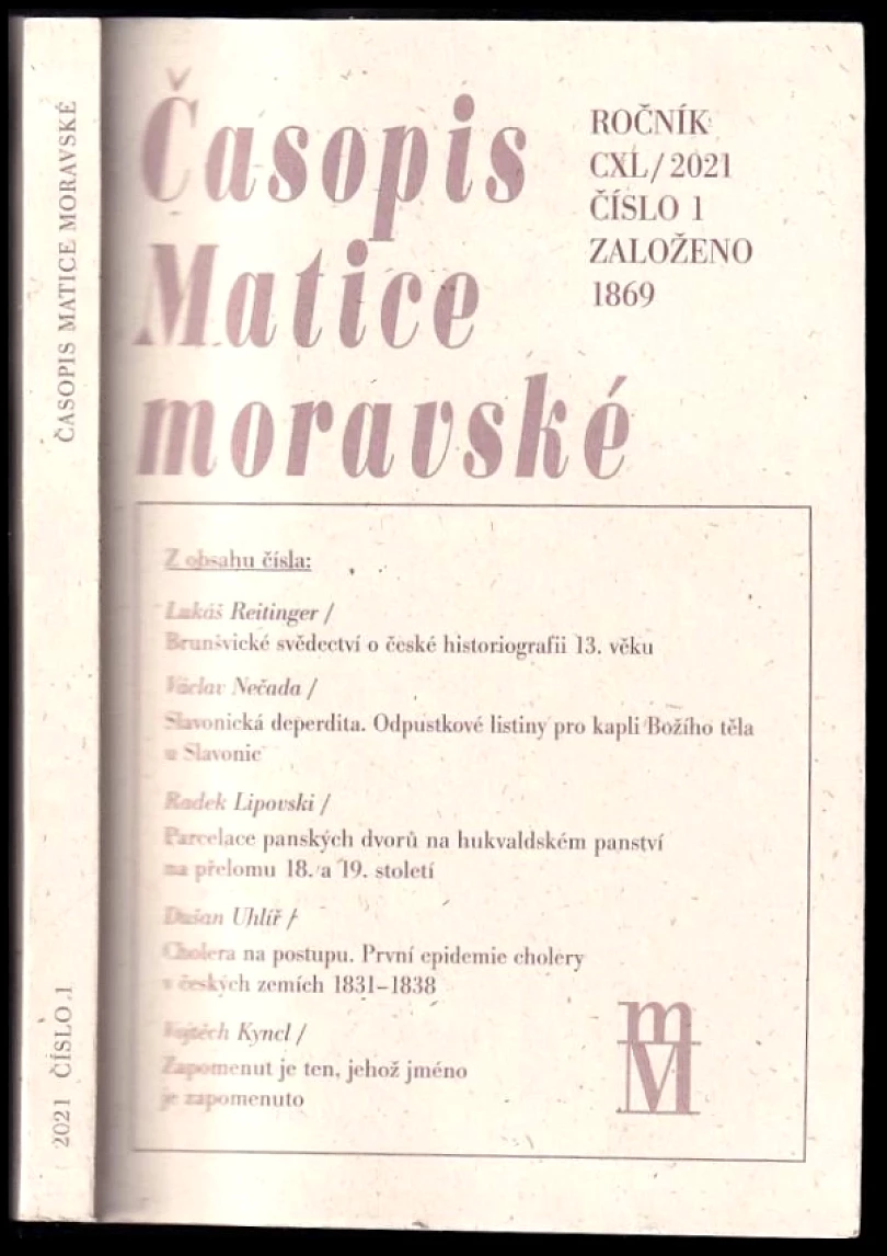 Levně Časopis Matice moravské, 2021 - Číslo 1 (Jiří Malíř, 2021)