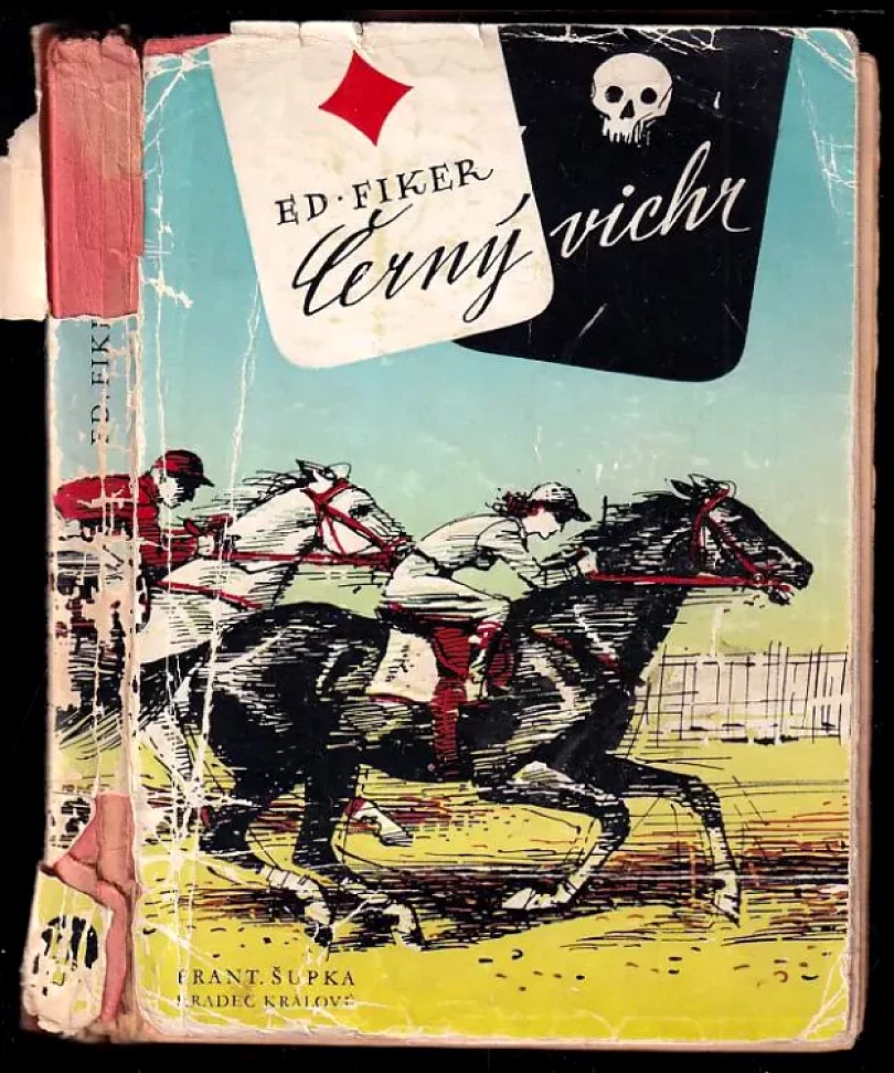 Levně Černý vichr ILUSTRACE OBÁLKY VOJTĚCH KUBAŠTA (Eduard Fiker, 1948)