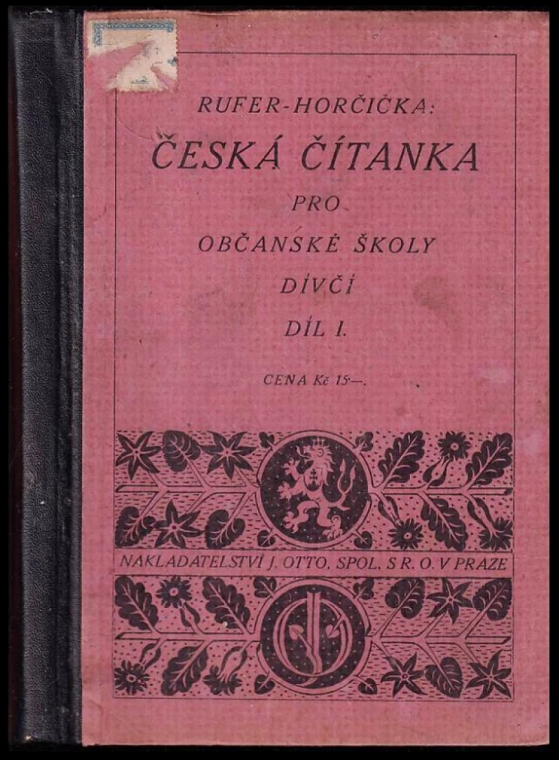 Česká čítanka pro občanské školy dívčí (Josef Horčička, 1926)