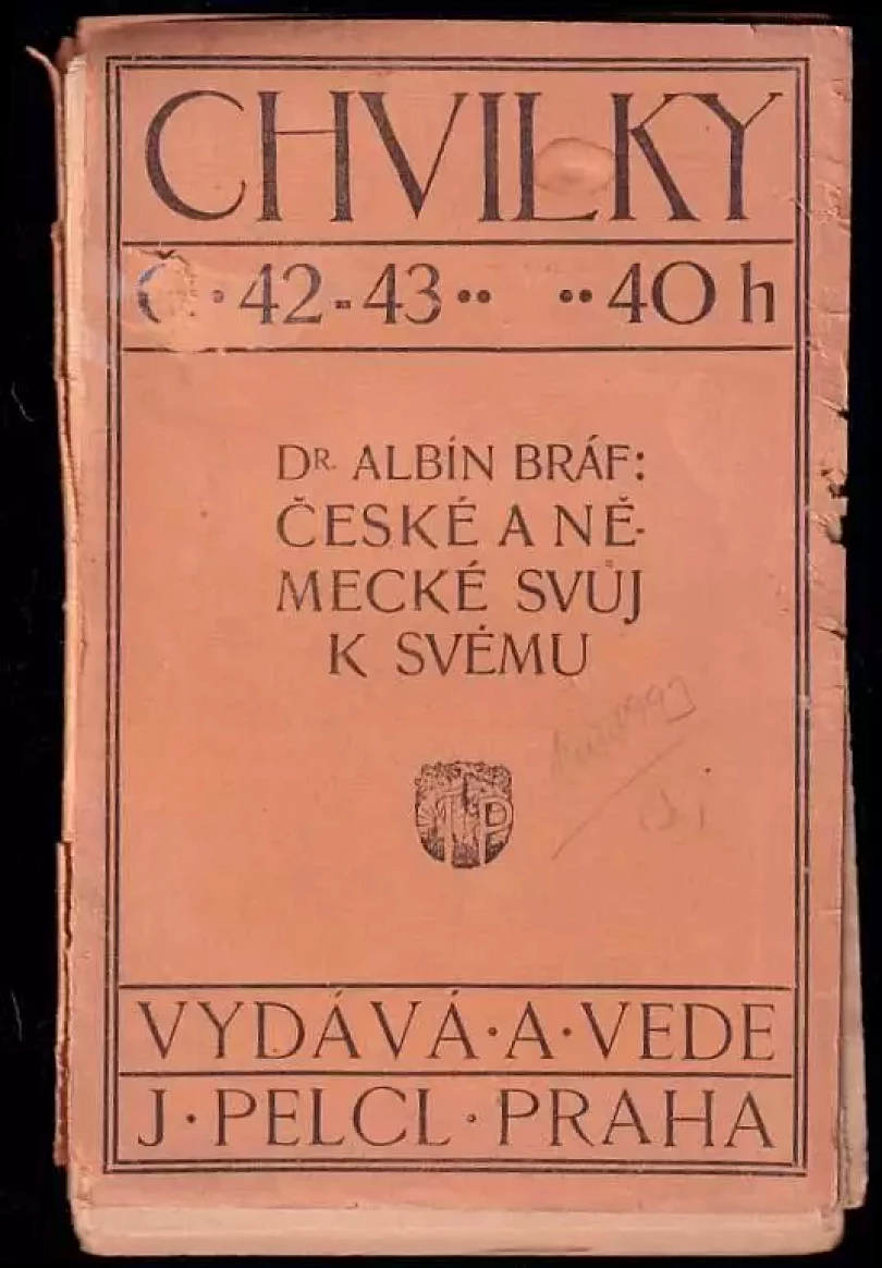 České a německé "Svůj k svému" (Albín Bráf, 1911)