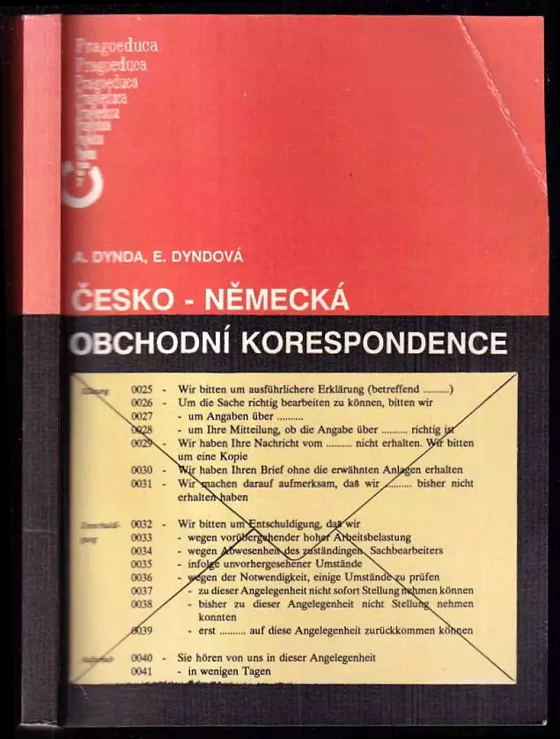 Česko-německá obchodní korespondence (Antonín Dynda, 1992)