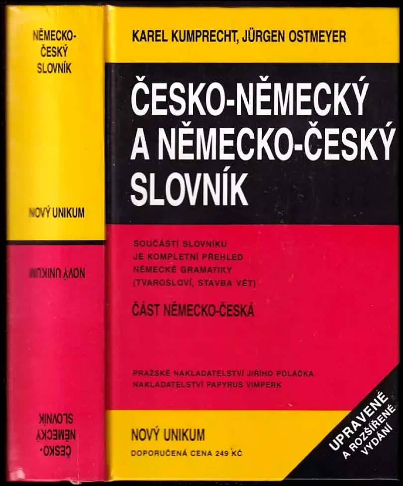 Česko-německý a německo-český slovník : nový unikum (Karel Kumprecht, 1996)