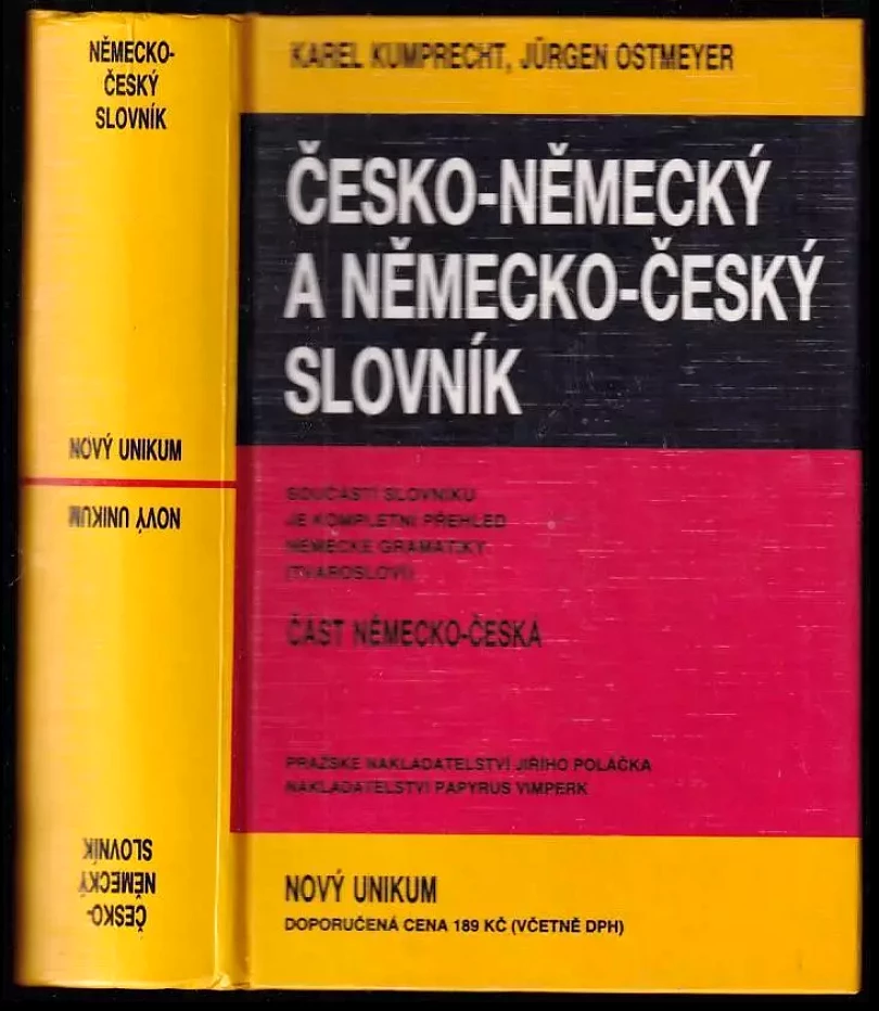 Česko-německý a německo-český slovník : Nový Unikum (Karel Kumprecht, 1994)