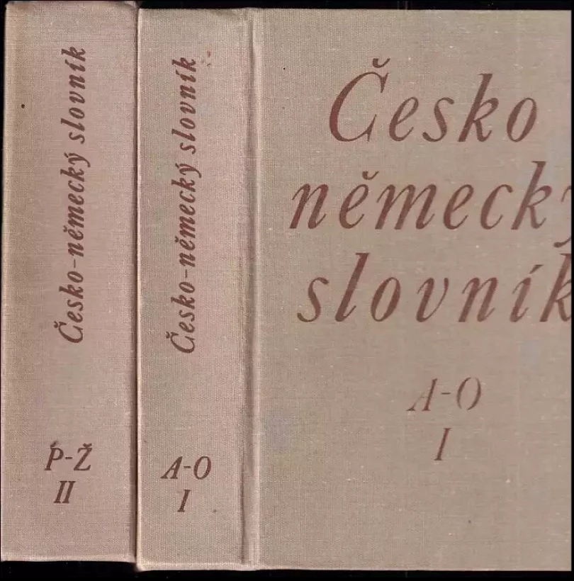 Česko-německý slovník A-O + P-Ž (Hugo Siebenschein, 1983)