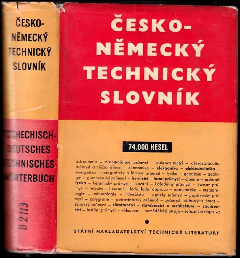 Česko-německý technický slovník (, 1961)