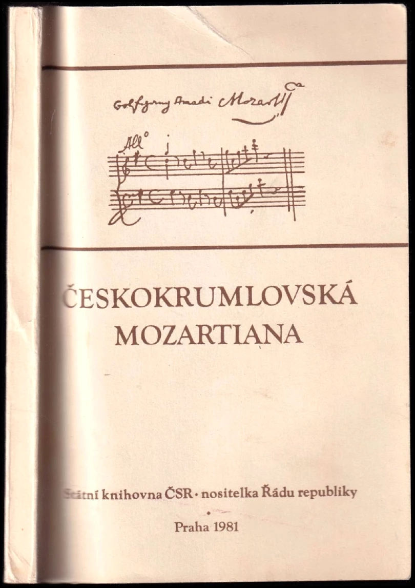 Levně Českokrumlovská mozartiana (Jiří Záloha, 1981)
