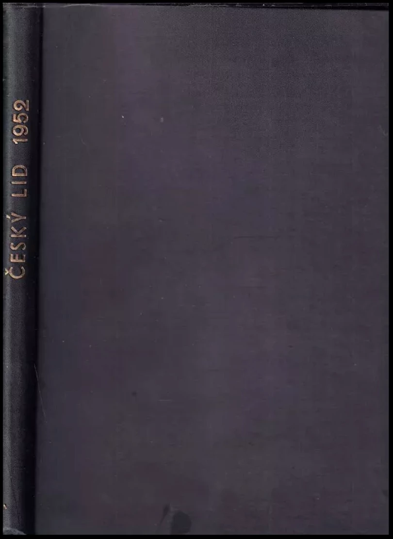 Levně Český lid Ročník 39 (Olga Skalníková, 1952)