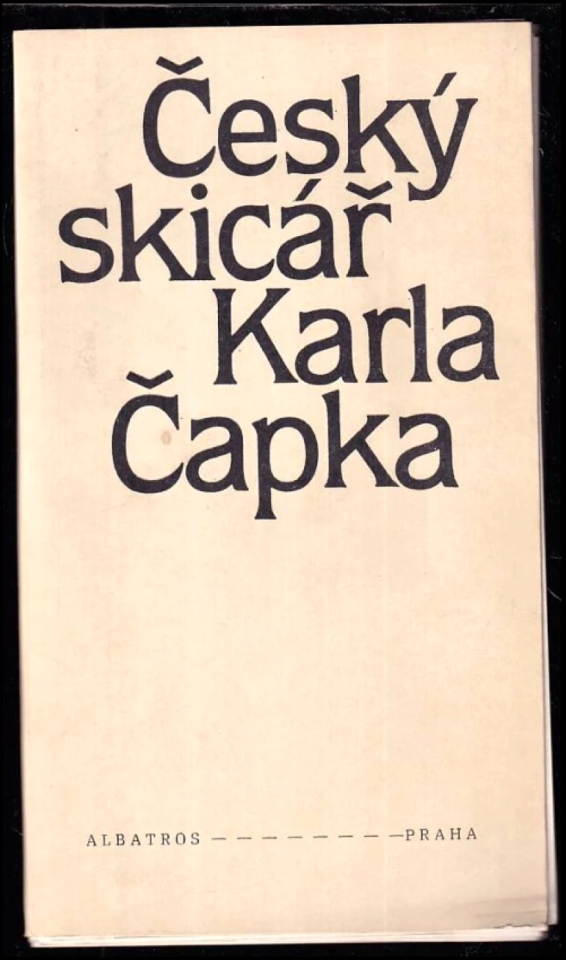 Český skicář Karla Čapka (Karel Čapek, 1988)