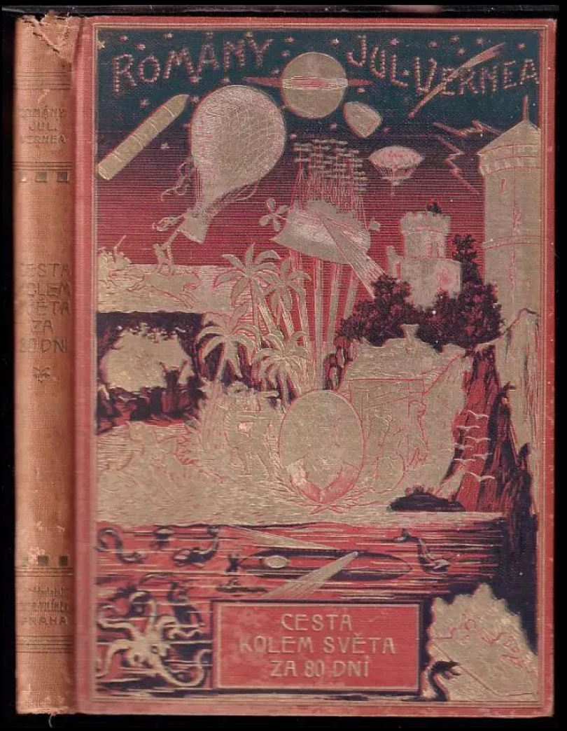 Levně Cesta kolem světa za 80 dní (Jules Verne, 1924)