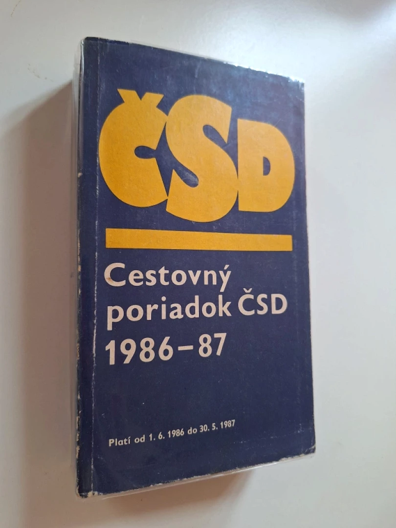 Levně Cestovný poriadok ČSD 1986-87 (, )