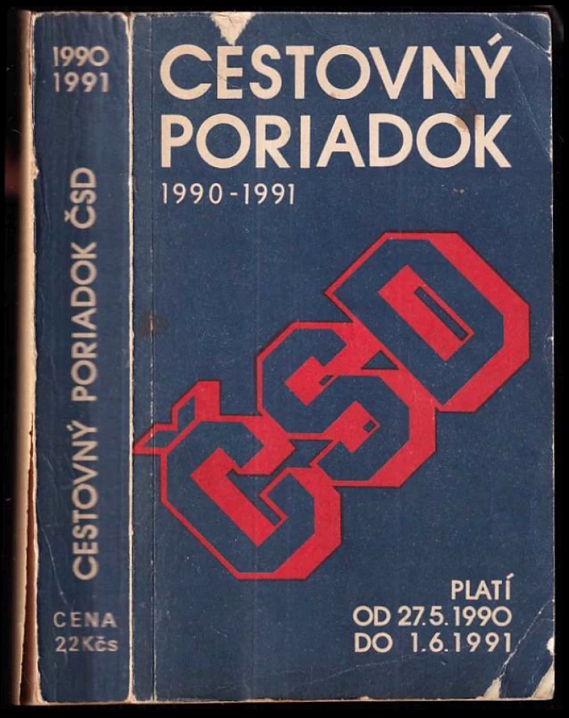Cestovný poriadok ČSD (, 1990)