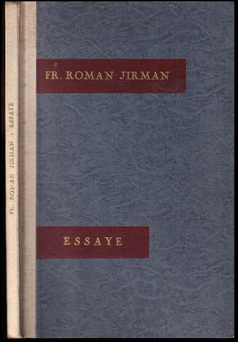 Levně Chvála smrti PODPIS FRANTIŠEK ROMAN JIRMAN (František Roman Jirman, 1936)