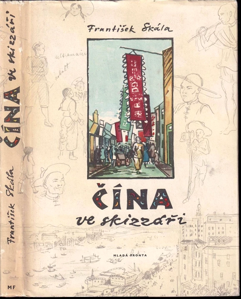 Čína ve skizzáři (Michal Sedloň, 1954)